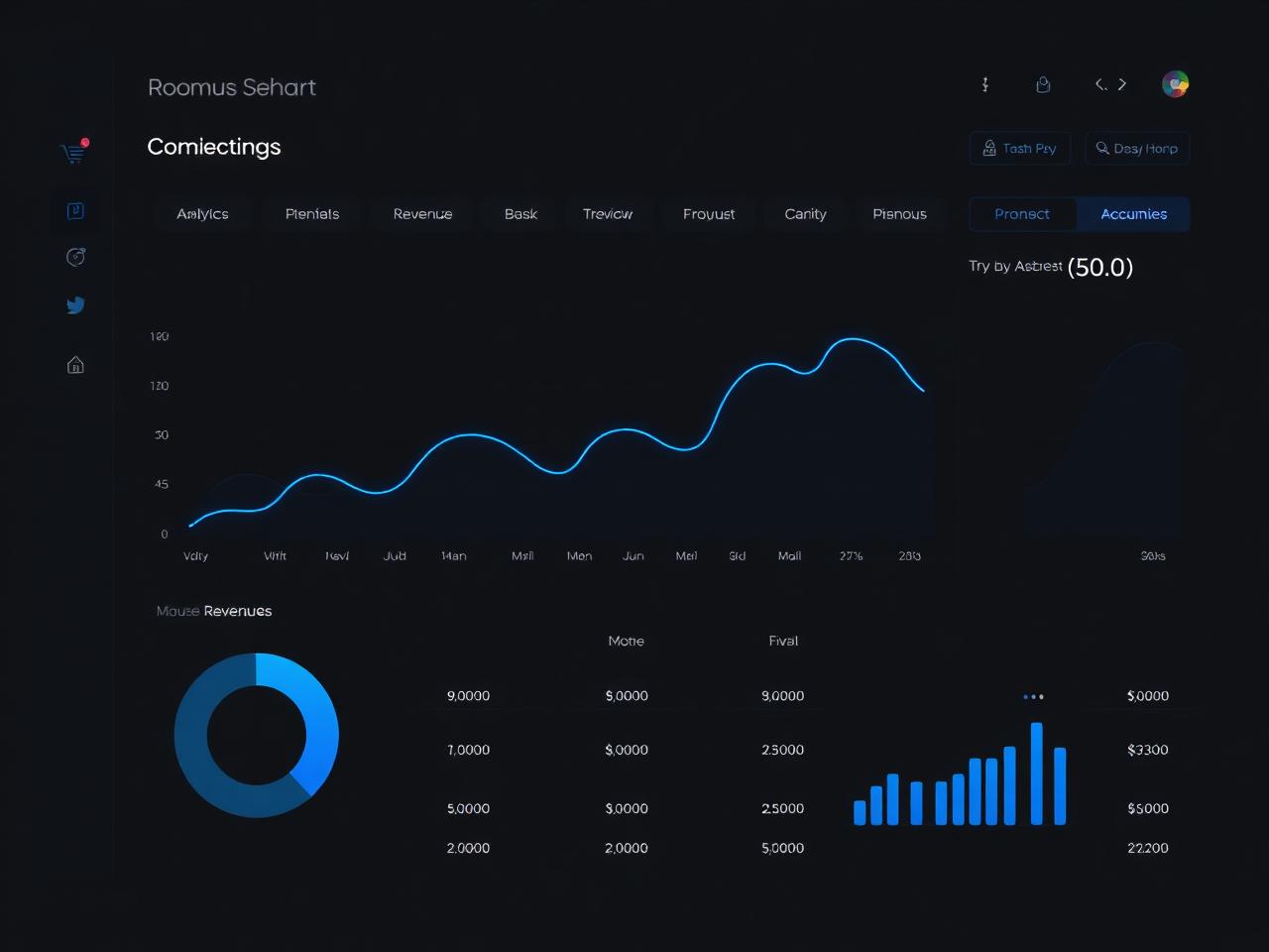 Performance dashboard tracking ecommerce growth metrics